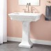 Naiture 30" Marble Pedestal Sink Without Drain - B01JIFNTWS